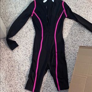 Long sleeve shorts jumpsuit